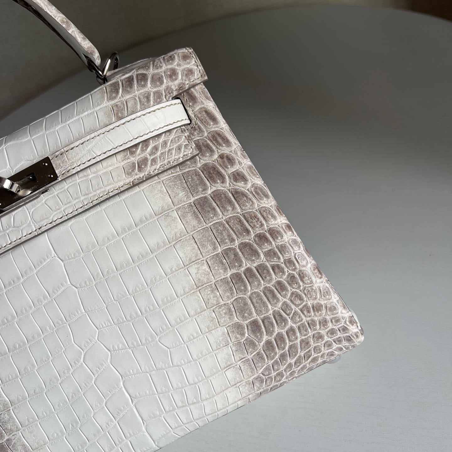 Hermès Kelly 25CM Women's Luxury Handmade Designer Handbag In Genuine Himalaya Crocodile Niloticus Skin - SUPER QUALITY