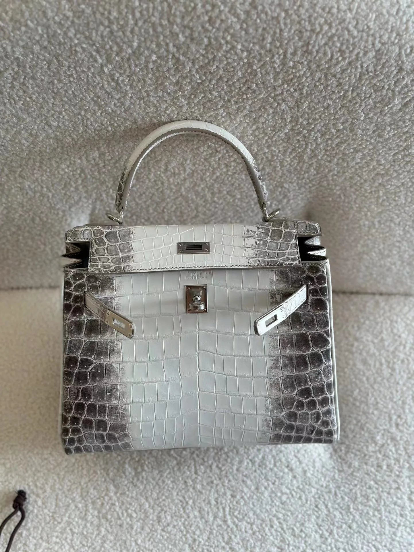 Hermès Mini II Kelly 20CM Women's Luxury Handmade Designer Handbag In Genuine Himalaya Crocodile Niloticus Skin - SUPER QUALITY